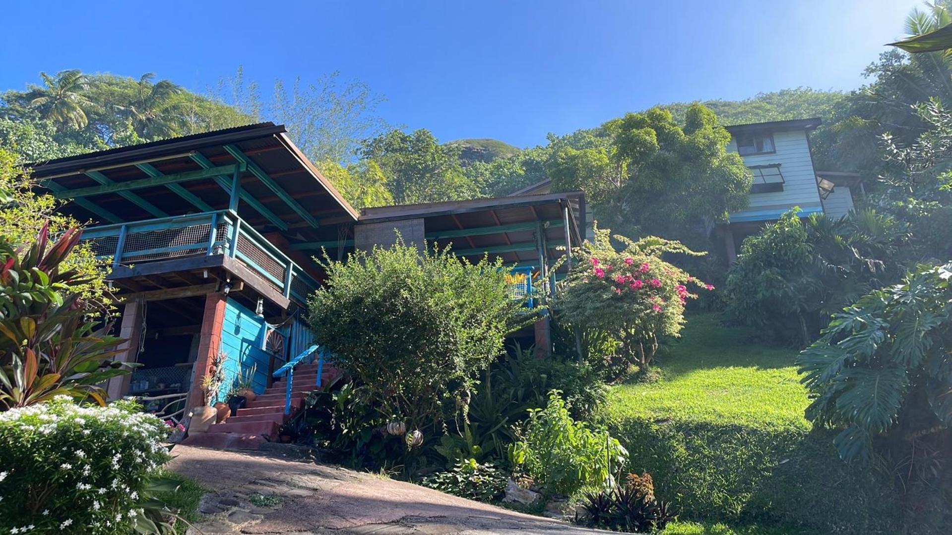 Fare Mato Tahaa Apartment Patio  Bagian luar foto