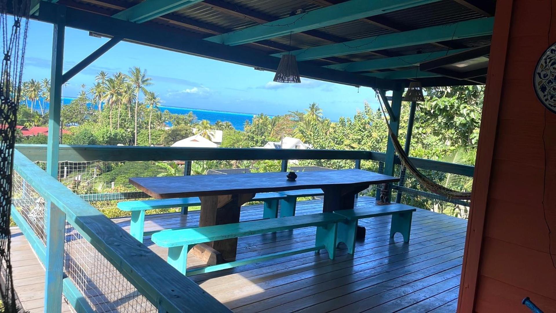 Fare Mato Tahaa Apartment Patio  Bagian luar foto